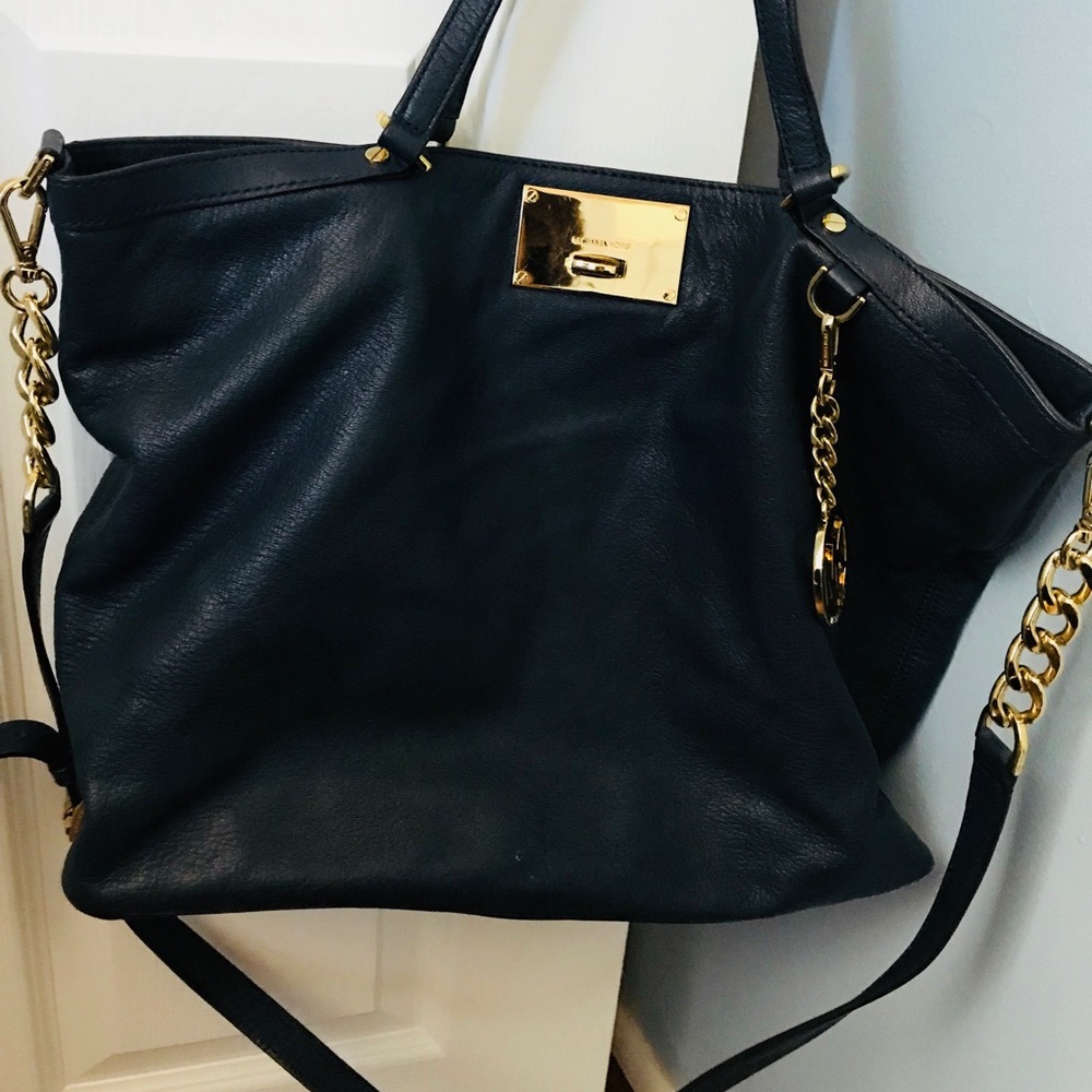Authentic Michael Kors leather Blue Bag